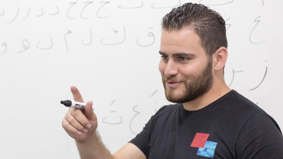 Ali Jeratli teaching Arabic