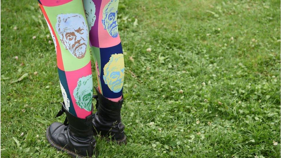 Jeremy Corbyn tights