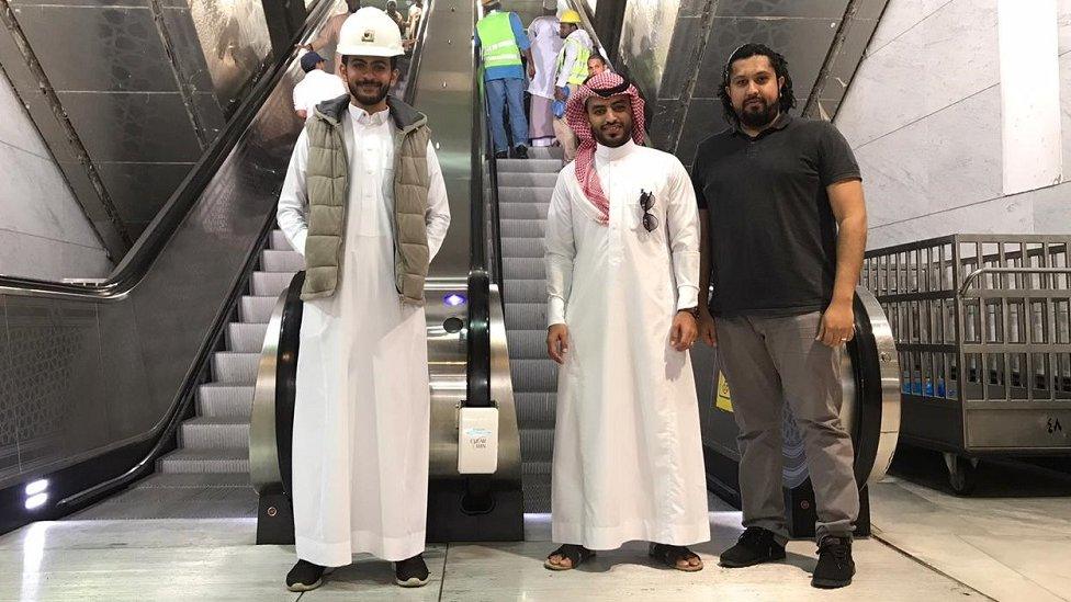 Staff and officials at the Great Mosque of Mecca