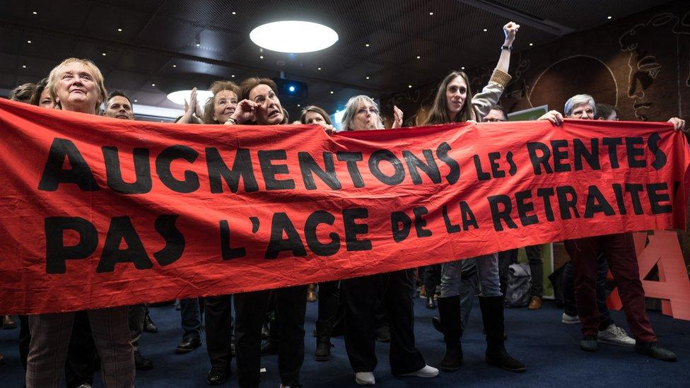 Activists in Bern celebrate after hearing results of Sunday's referendum. Photo: 3 March 2024