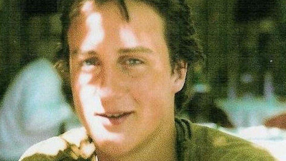 David Cameron as a young man