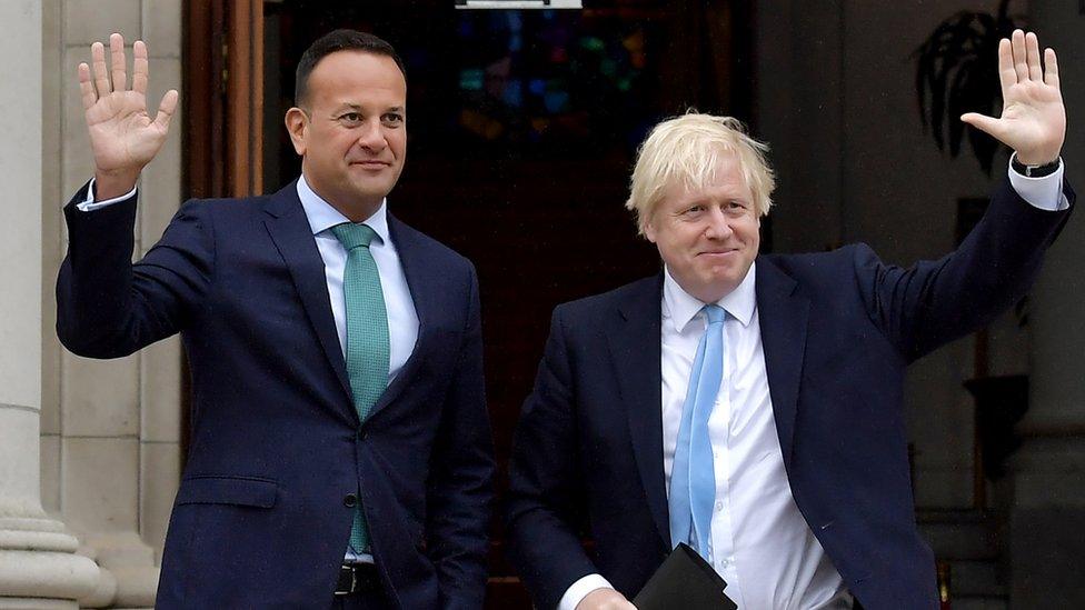 Boris Johnson and Leo Varadkar