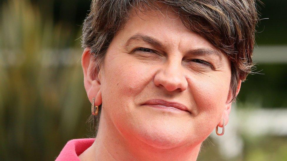 The DUP leader, Arlene Foster