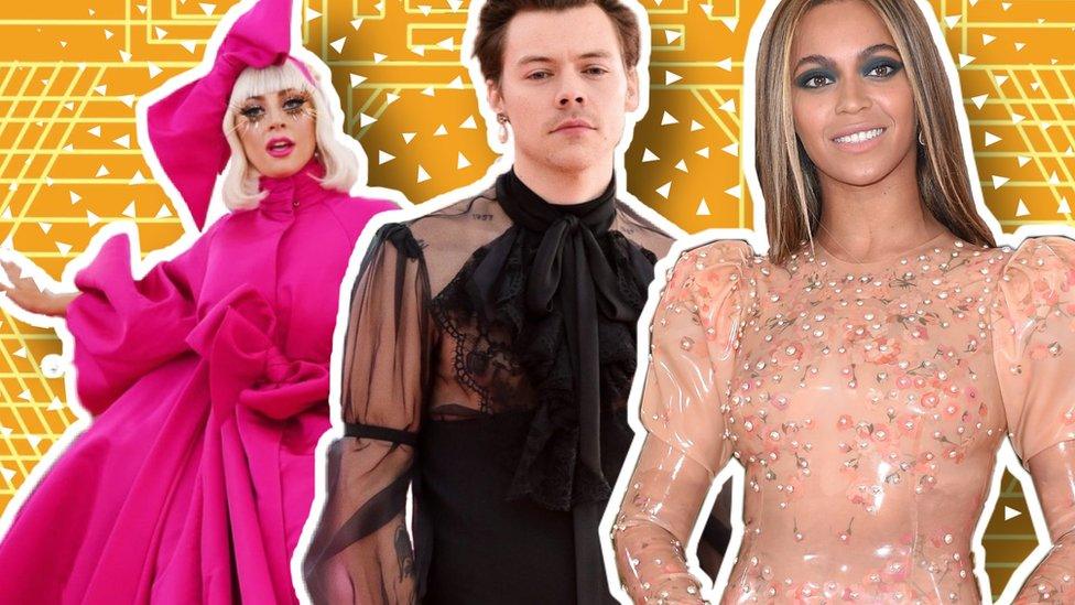 Lady Gaga, Harry Styles, Beyonce.