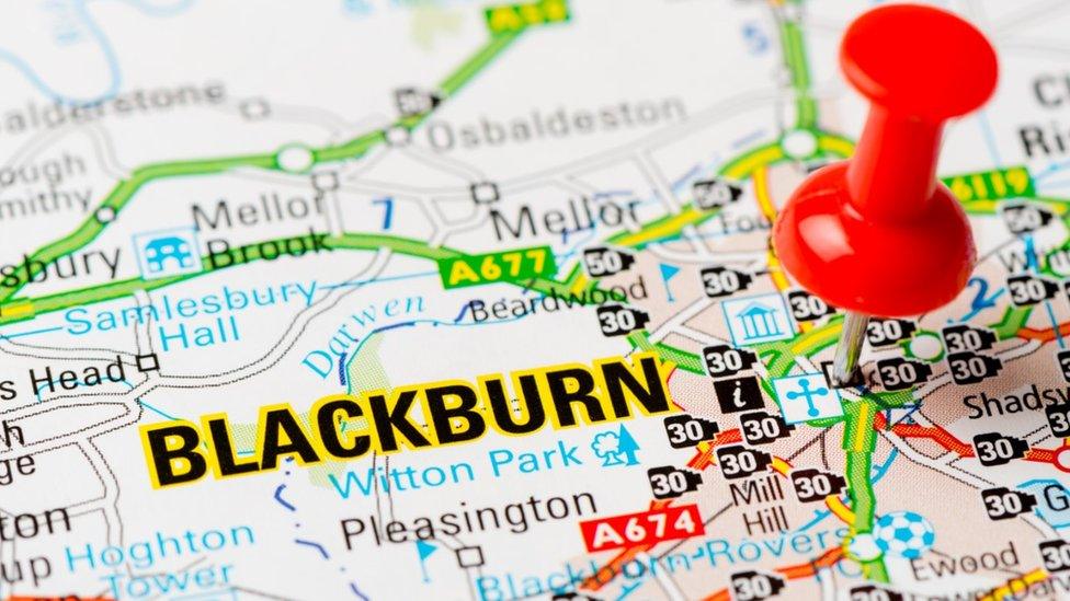 Map of Blackburn