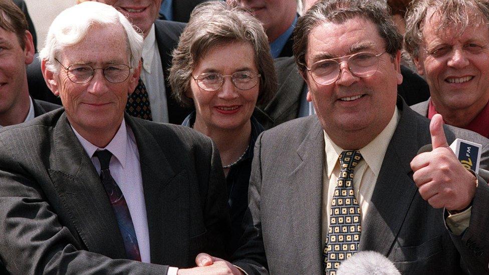 Seamus Mallon and John Hume