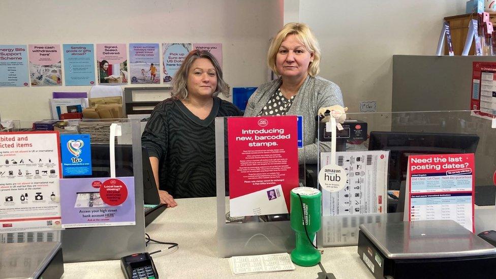 Caroline Cochrane (right) with her co-post master Leanne Main