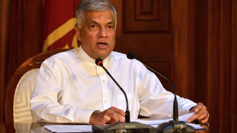 Ranil Wickremesinghe speaking