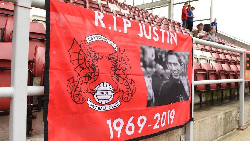 Justin Edinburgh tribute banner