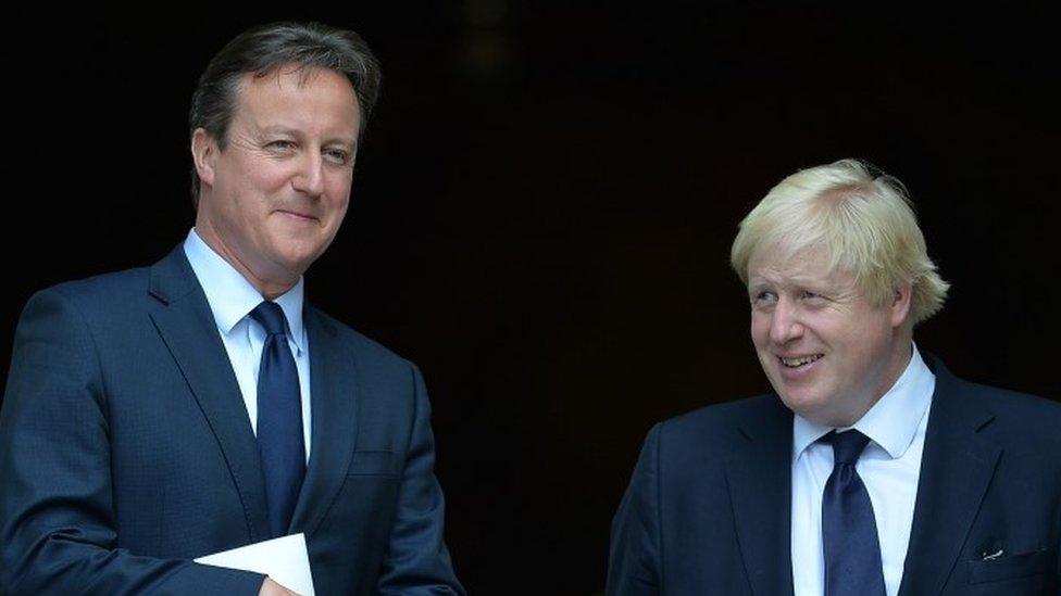 David Cameron and Boris Johnson