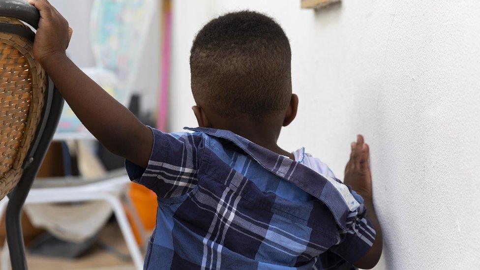 Back of a young child's head