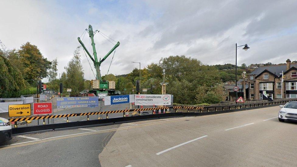 A6 road closure in Matlock