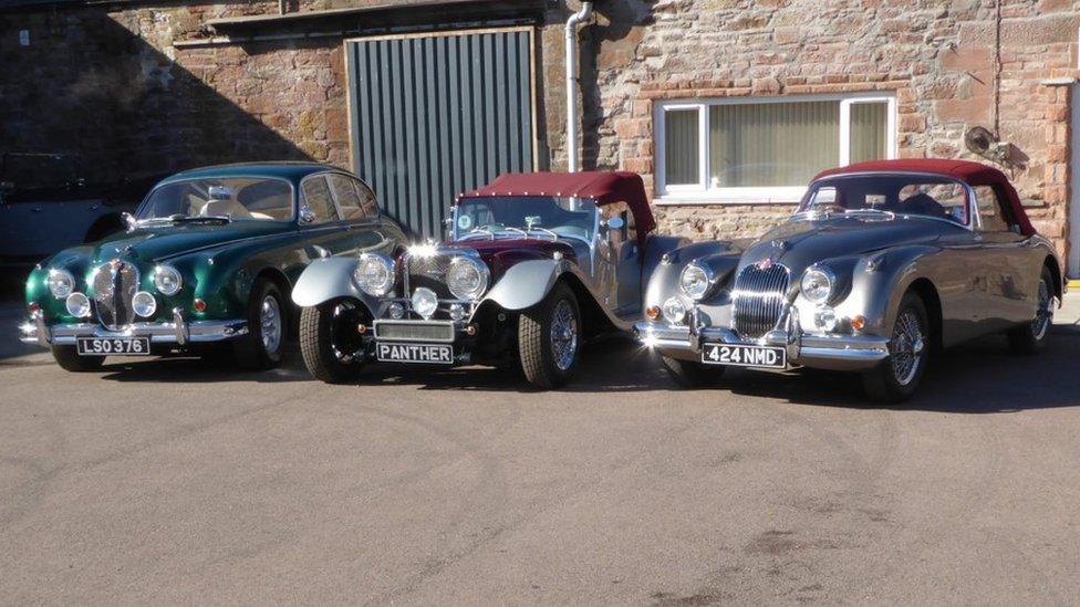 Classic cars at Classic Restorations