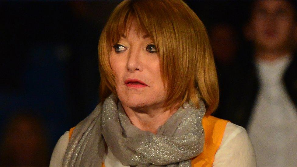 Kellie Maloney, ringside, at a fight in Glasgow May 2013