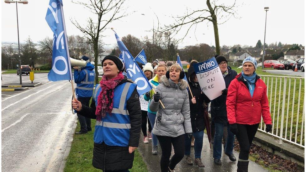 Nurses protest outside Letterkenny Hospital