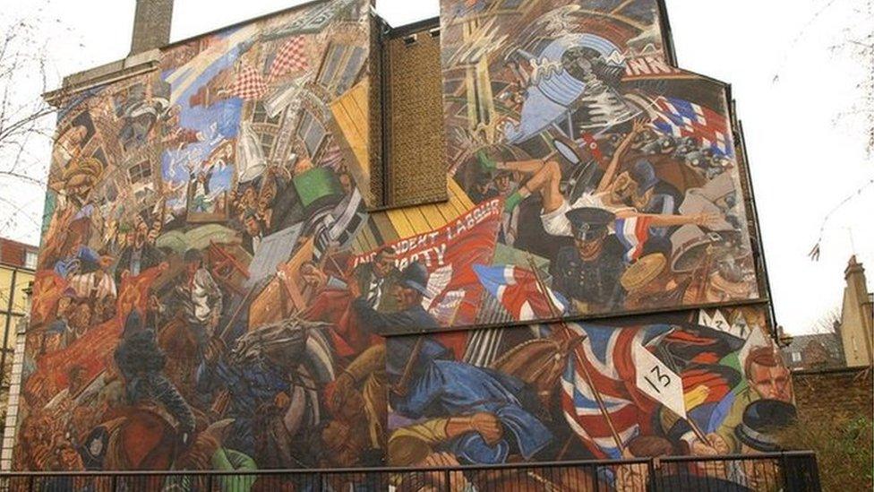 Cable Street mural in London