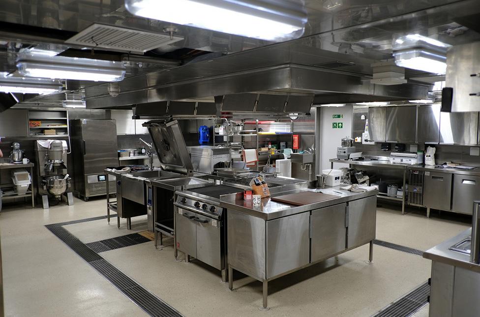 Galley on RRS Sir David Attenborough