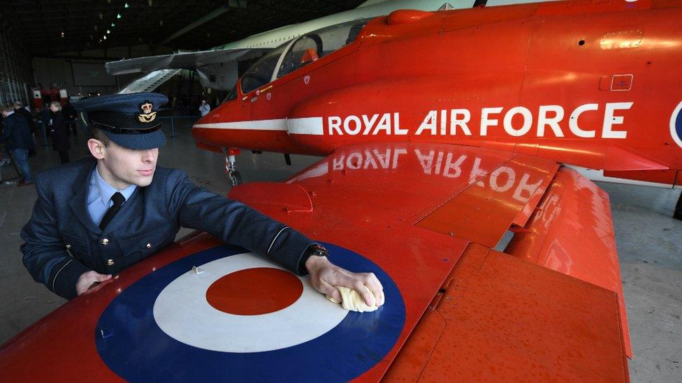 Red Arrows Hawk at Museum of Flight