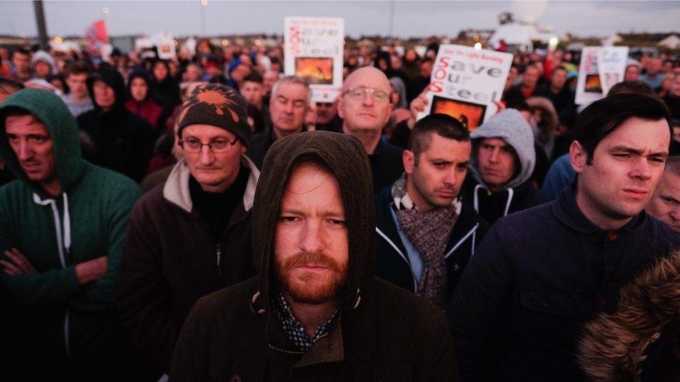 Steel rally in Redcar