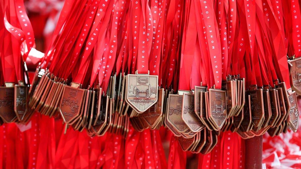 London Marathon medals