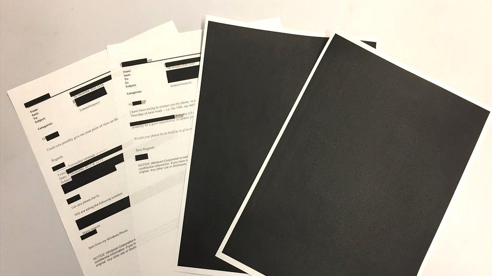 Redacted documents