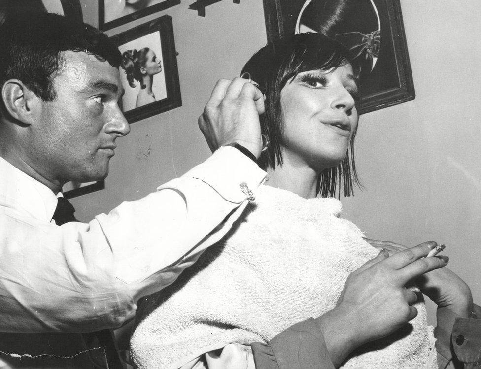 Vidal Sassoon and Fenella Fielding