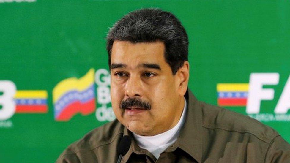 Venezuela's President Nicolas Maduro speaks during a meeting with military high command members in Caracas, Venezuela August 11, 201