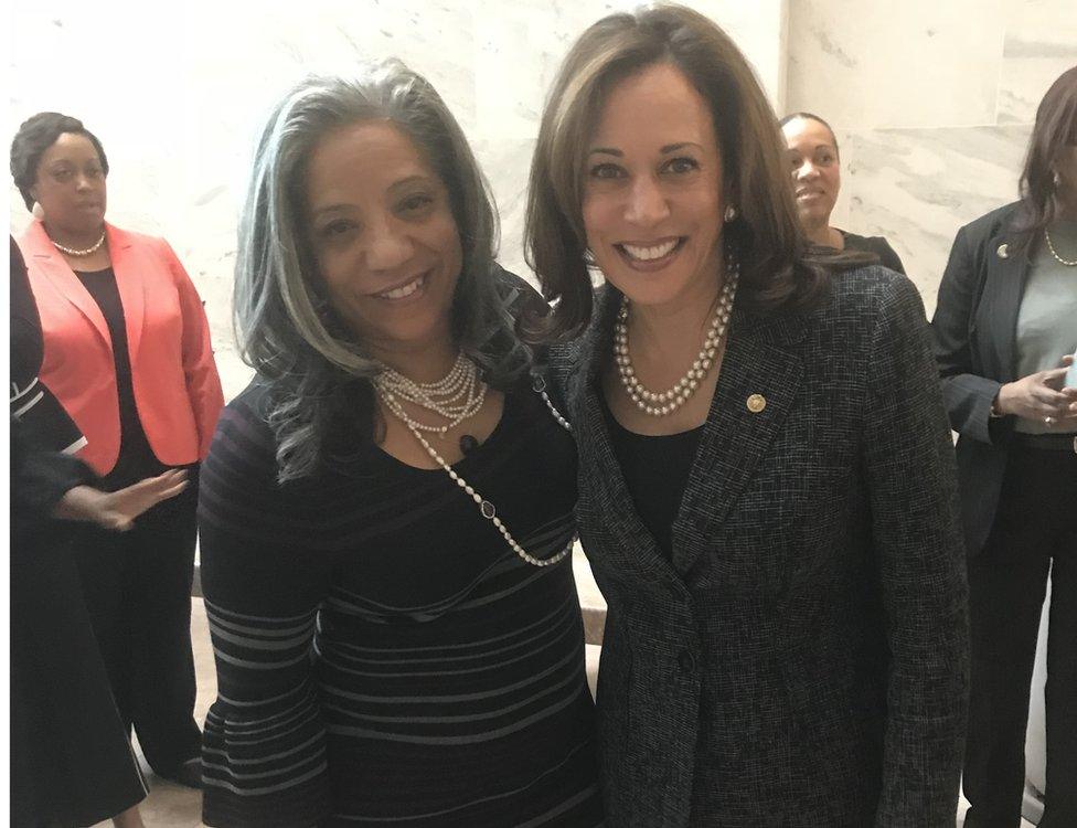 Lita and Kamala Harris