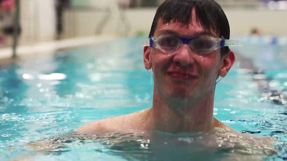 Neil was a keen swimmer before his stroke and he is again