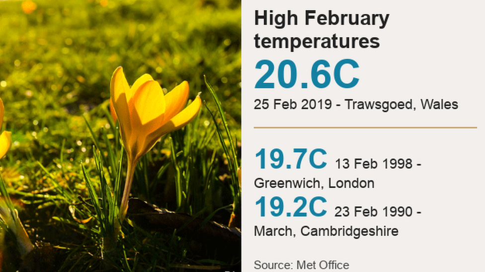 High temperatures in the UK