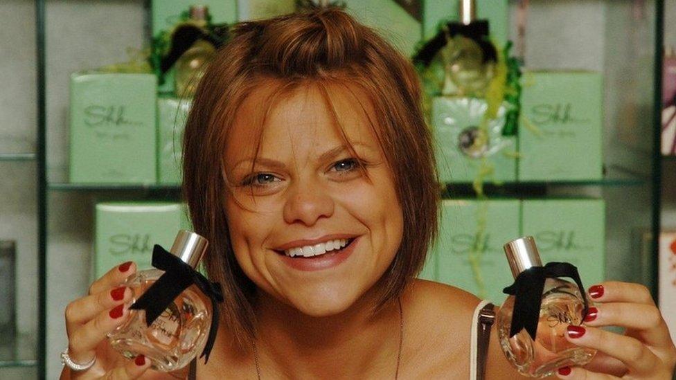 Jade Goody launching her range of perfume