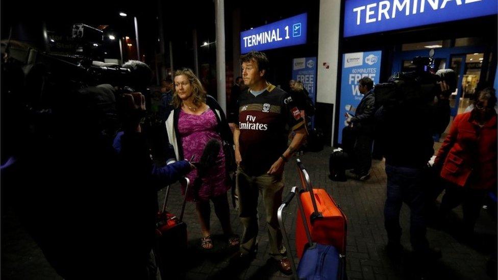 Holidaymakers returning from The Gambia