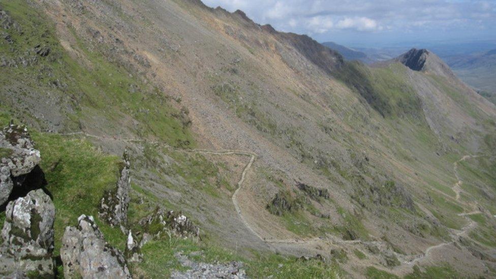 The Pyg track on Snowdon