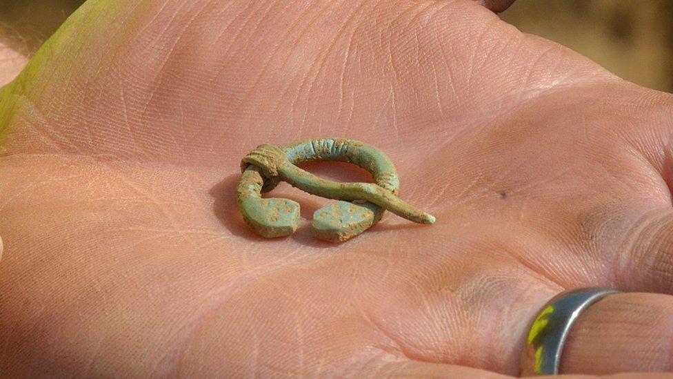 A Roman brooch found at Llangefni