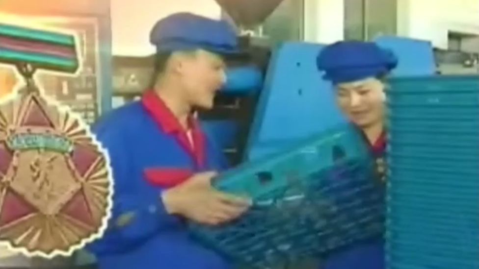 Screengrab of a North Korean factory