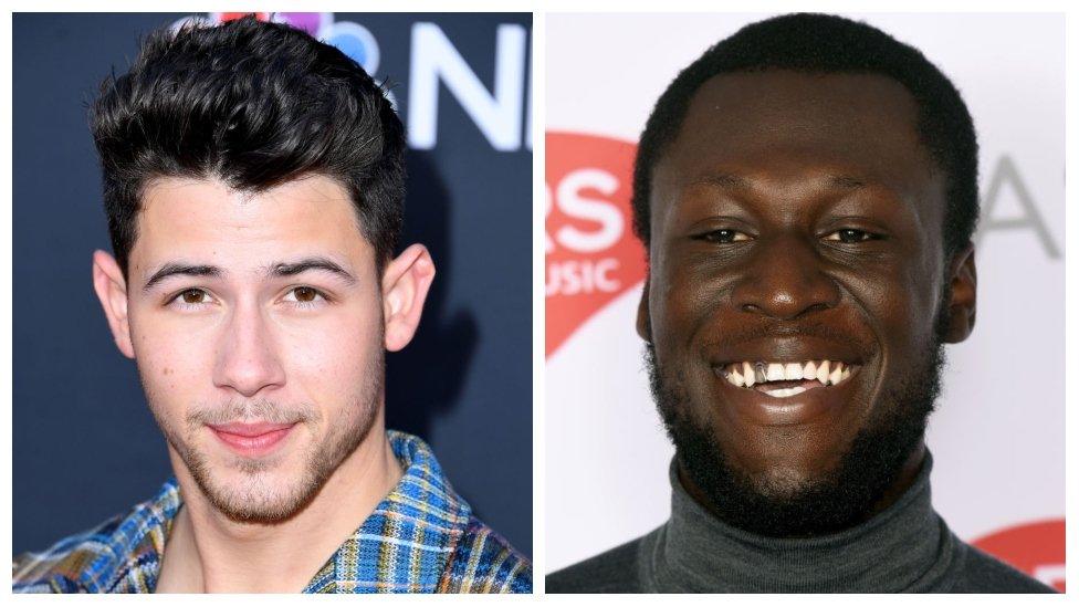 Stormzy and Nick Jonas