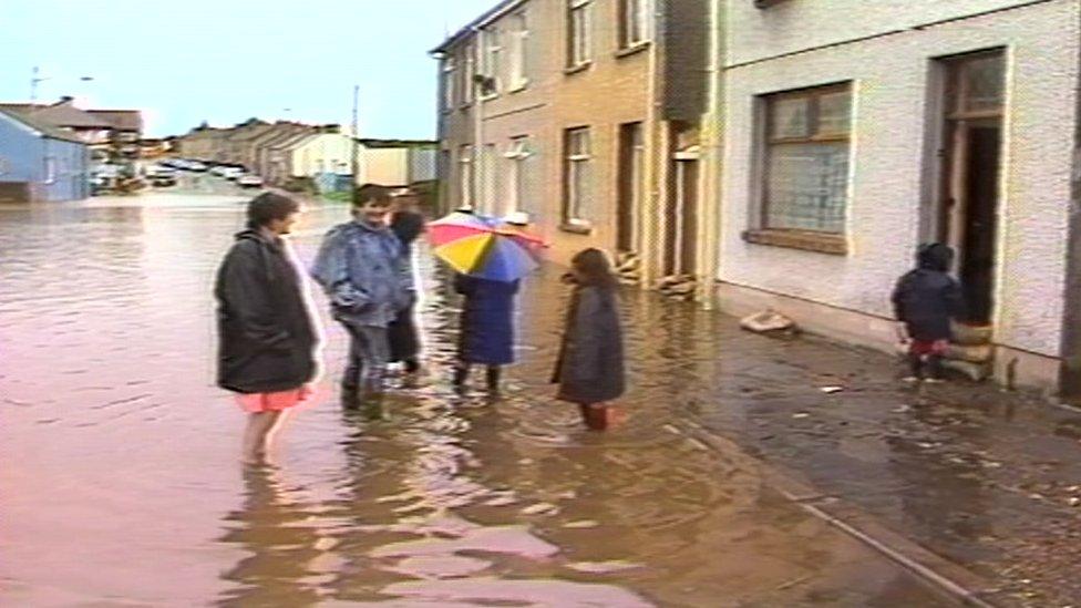 Flooding in Llanelli