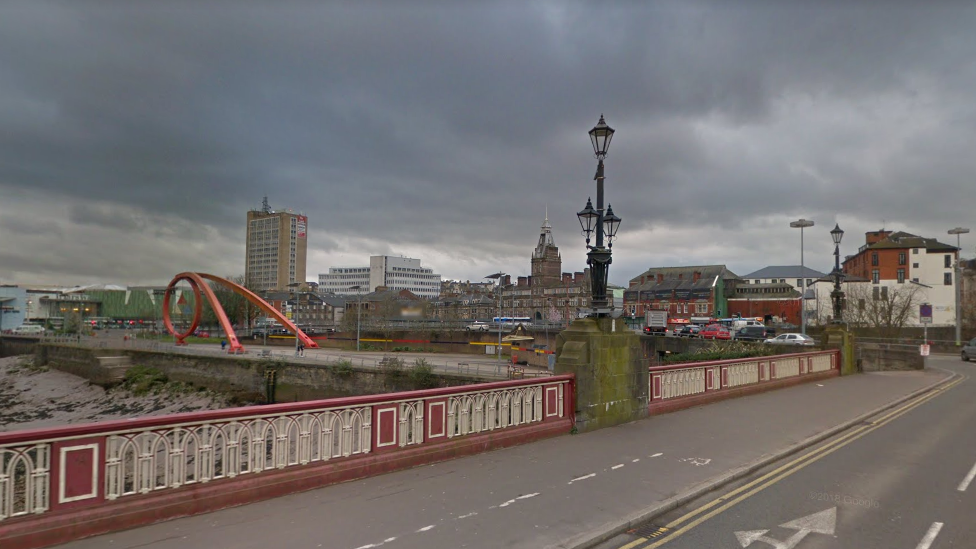 View of Newport from Clarence Place