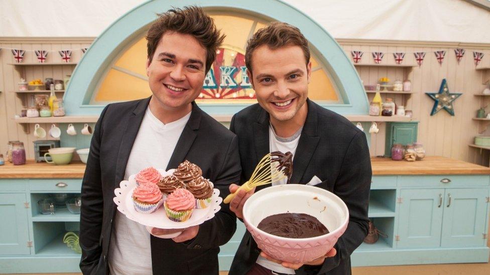 Sam and Mark presented the most recent series of Junior Bake Off