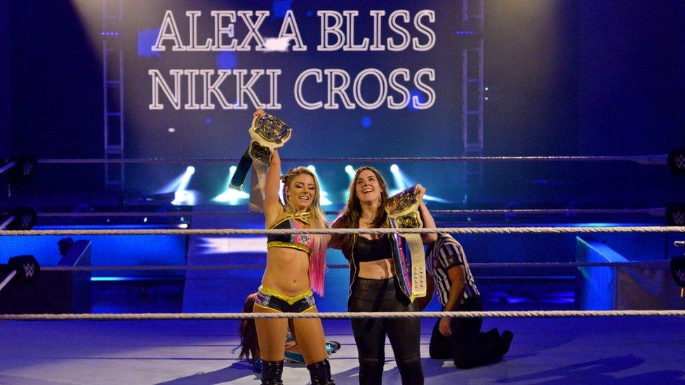 Nikki Cross and Alexa Bliss