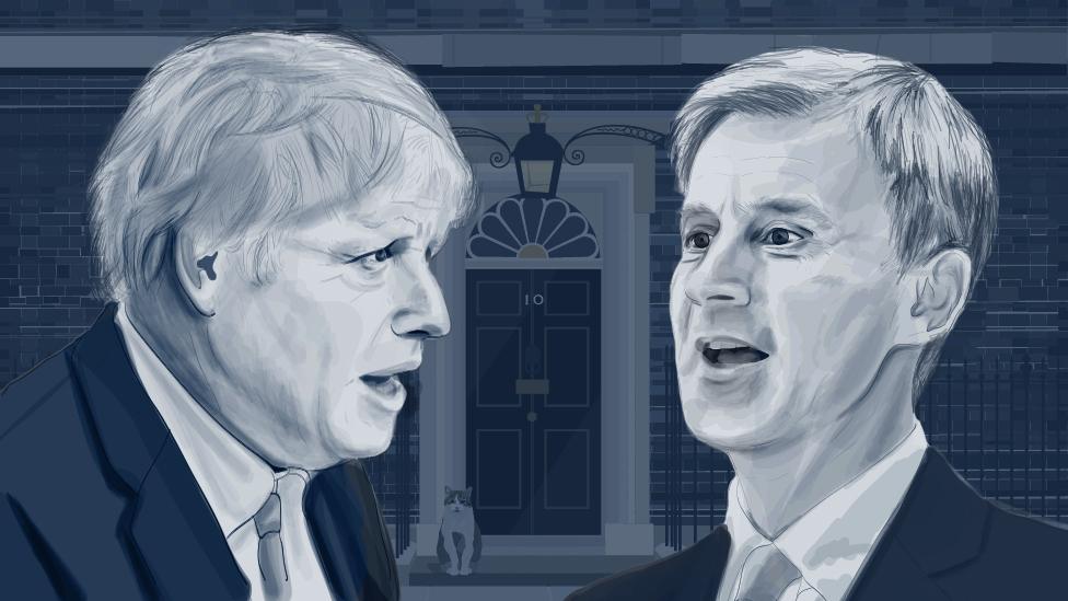 Boris Johnson and Jeremy Hunt