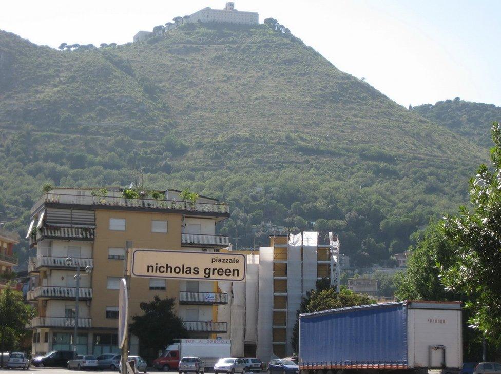 Nicholas Green square in Cassino Italy