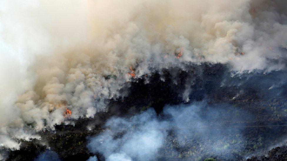 Fire on Winter Hill