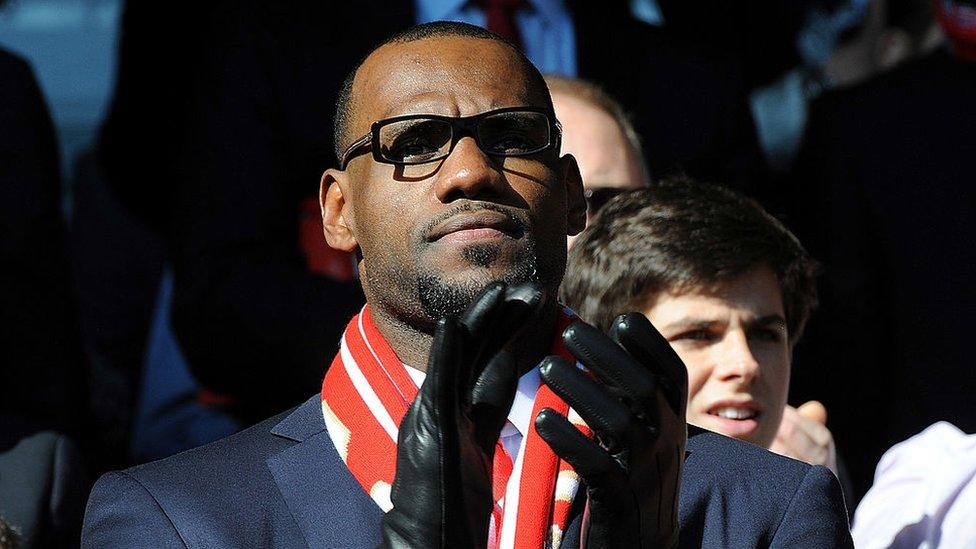 Lebron James at Liverpool match.