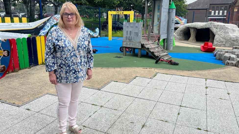 Betty Carlisle stands outside Small Wonders Childcare centre