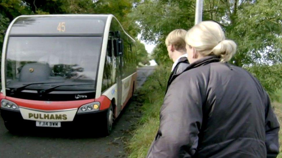 Bus in scene from This Country