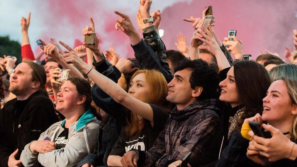 Crowds at the Belsonic Festival in 2018