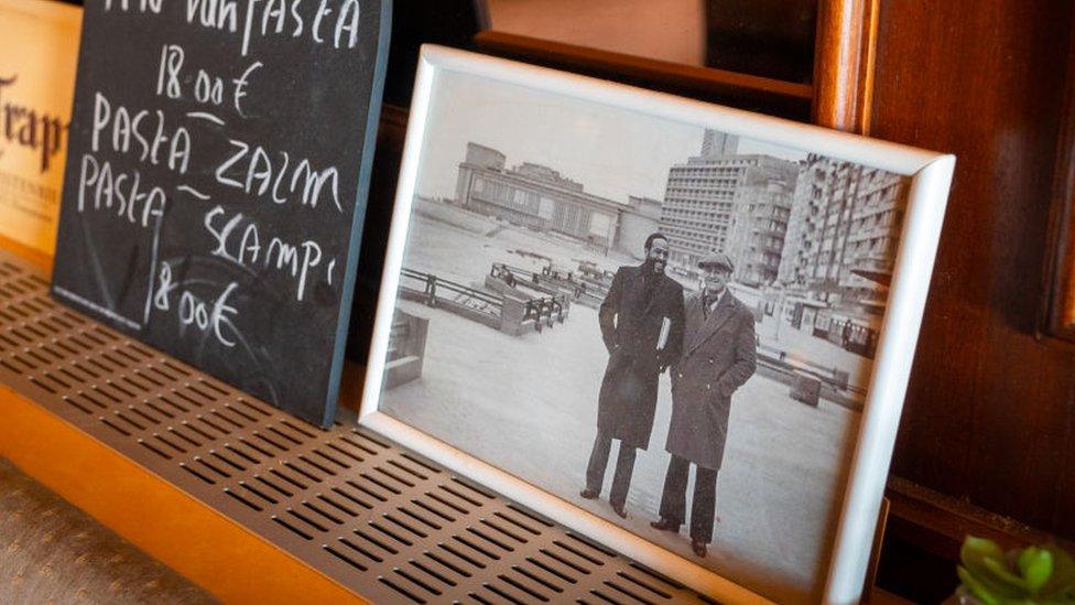 A general view at 'Taverne Floride' on Albert I Promenade on September 16, 2023 in Oostende, Belgium. Singer Marvin Gaye used to go to the Bar during his stay in Ostend in 1981