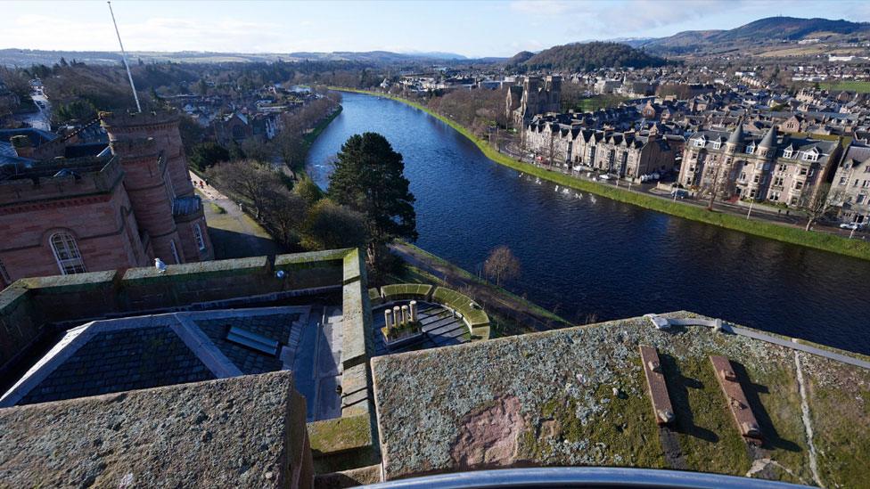 View from Inverness Castle's North Tower