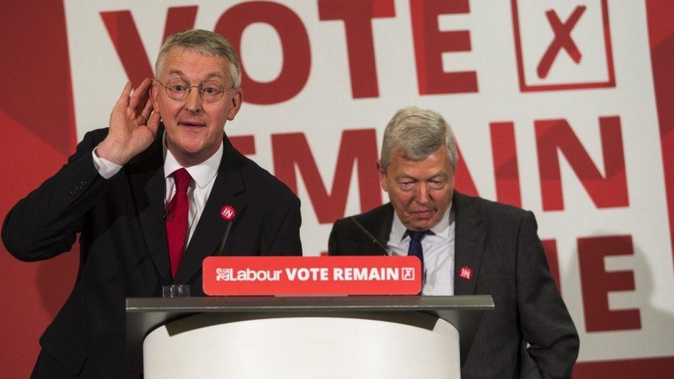 Hilary Benn (left) and Alan Johnson